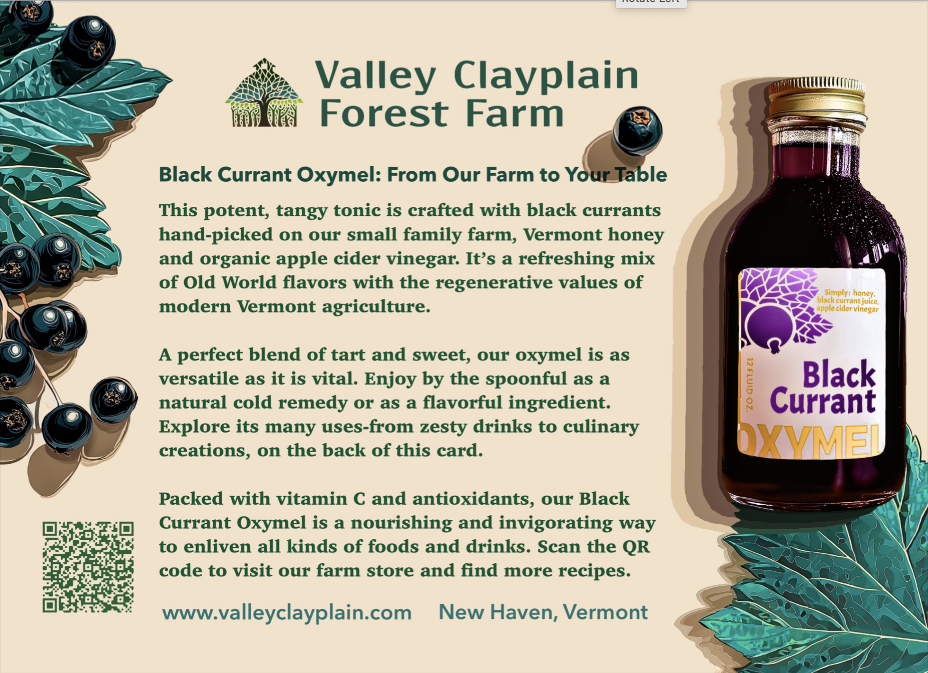 Oxymel | Valley Clayplain Forest Farm